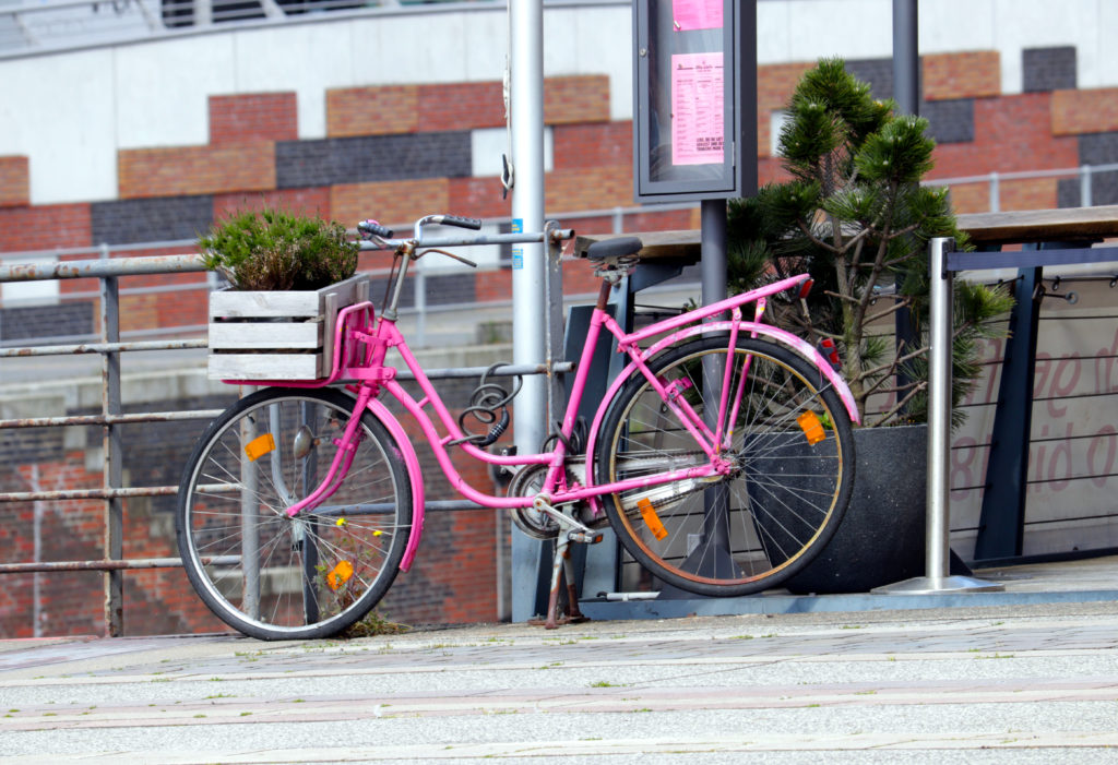 Pinkes Fahrrad