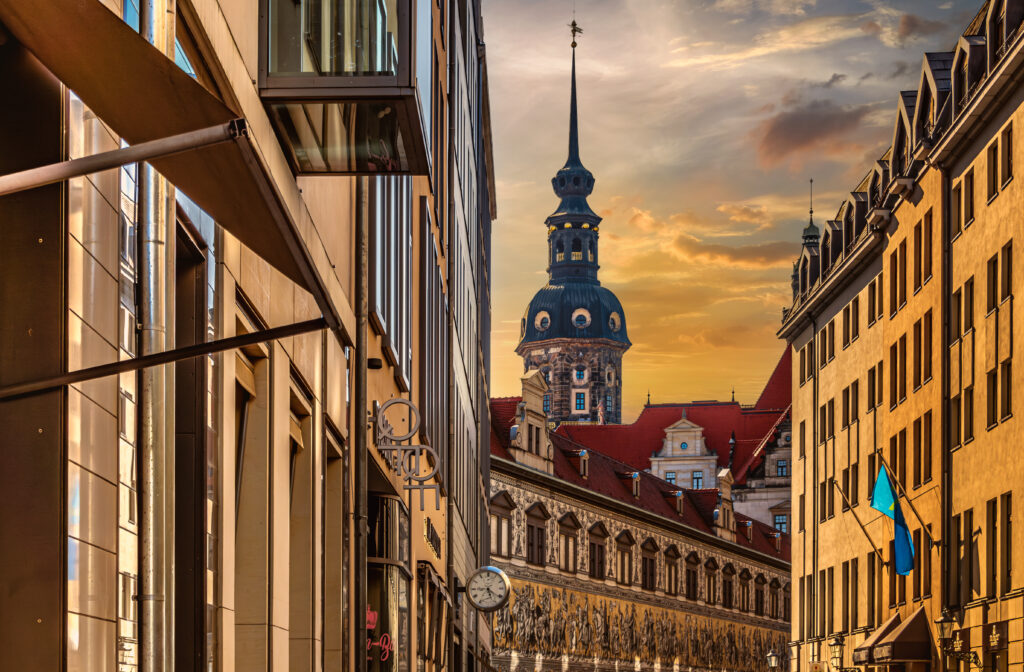 Blick auf den Fürstenzug - Dresden