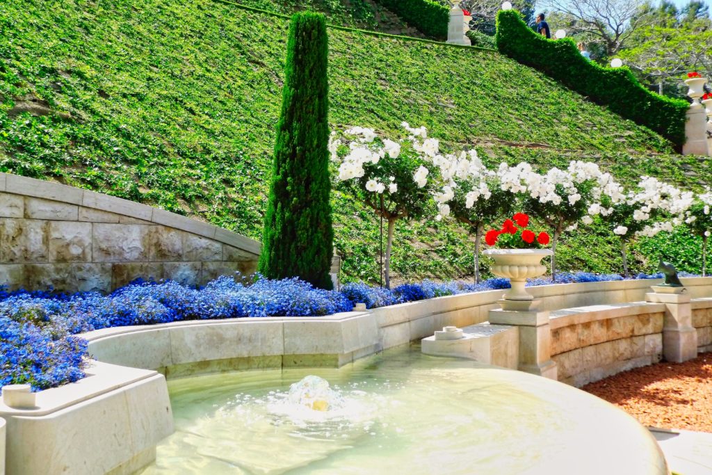 Springbrunnen Gärten der Bahai