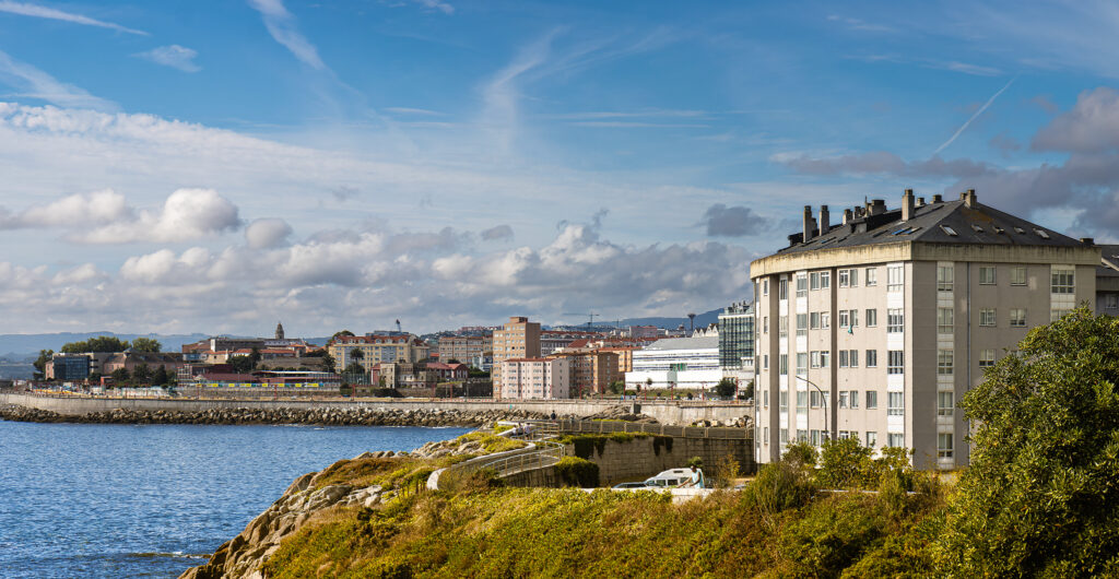 Wohngebiet an der Costa de La Coruña