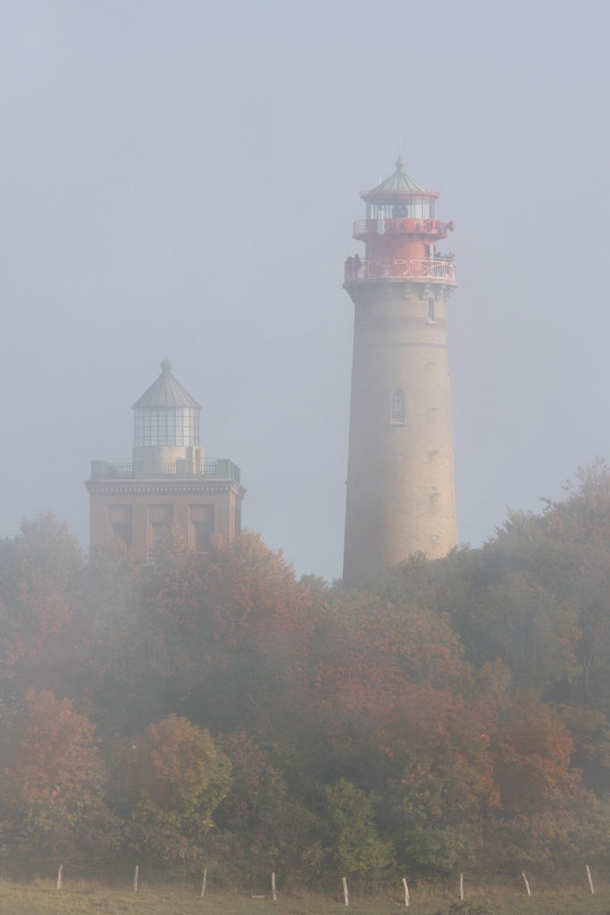 Leuchtturm Kap Arkona im Nebel